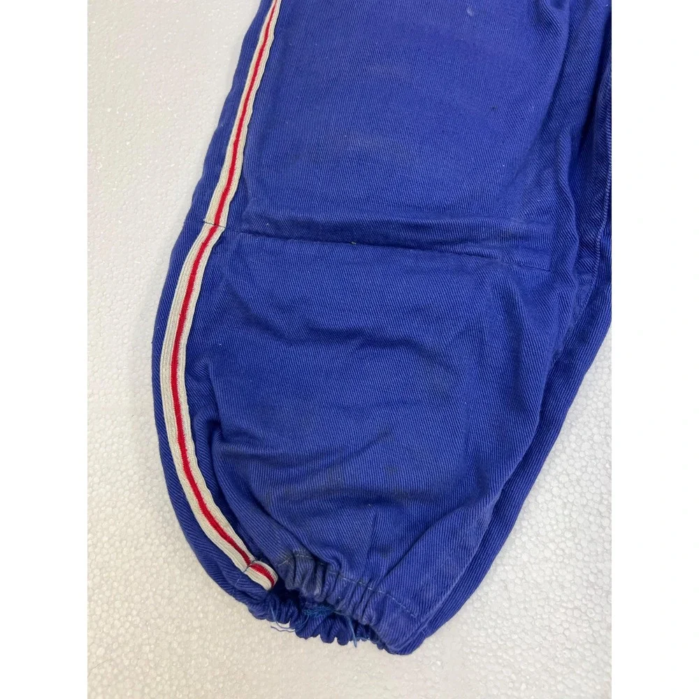 Vintage Football Pants PADDED Blue Striped pee wee child sports wall art decor